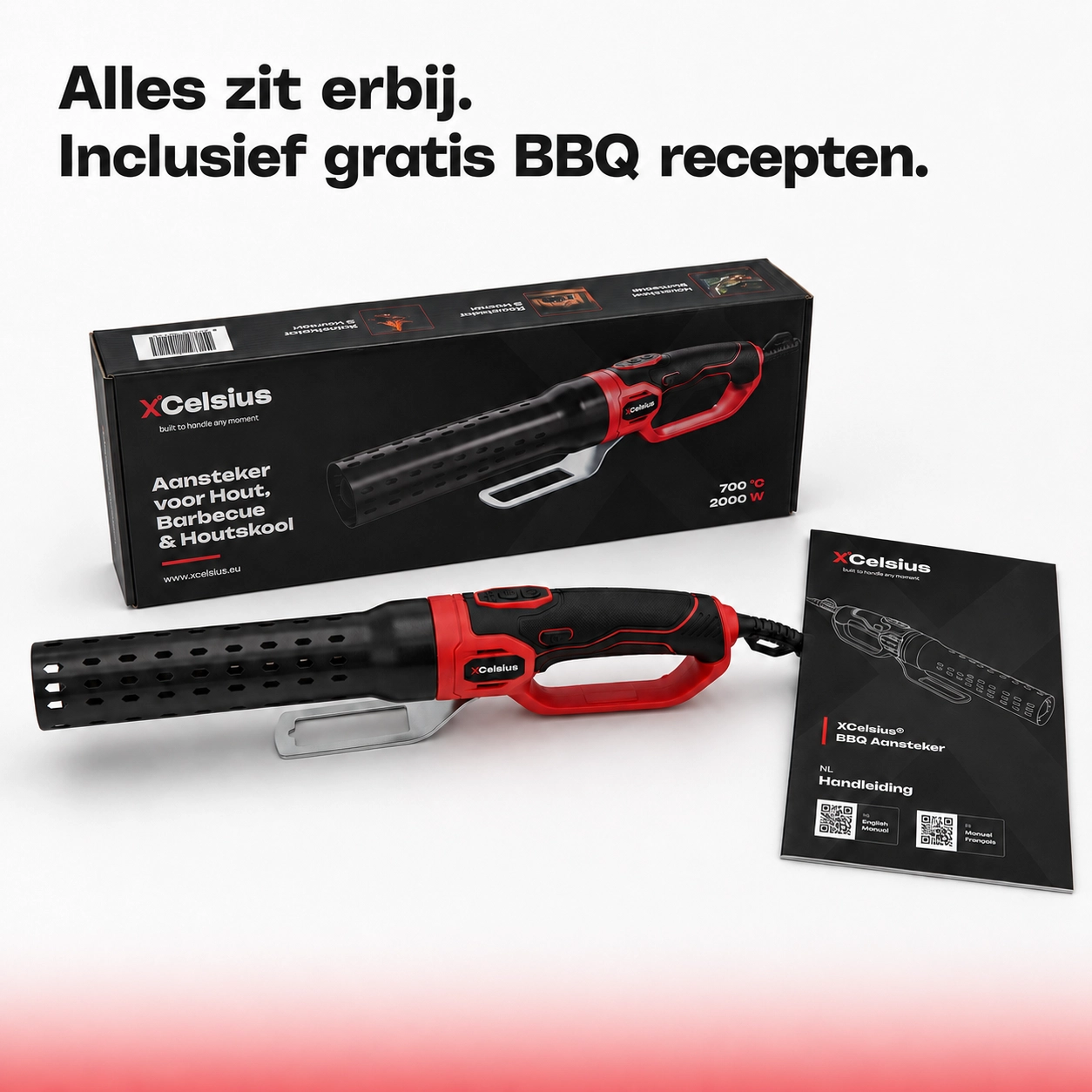 bbq aansteker elektrisch voor kolen en hout