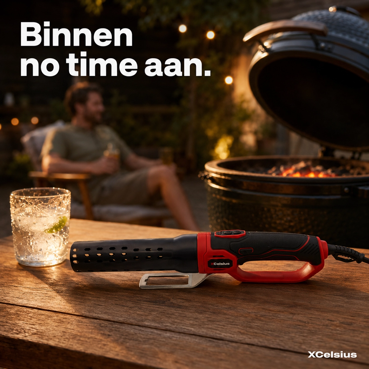 bbq aansteker elektrisch voor kolen en hout