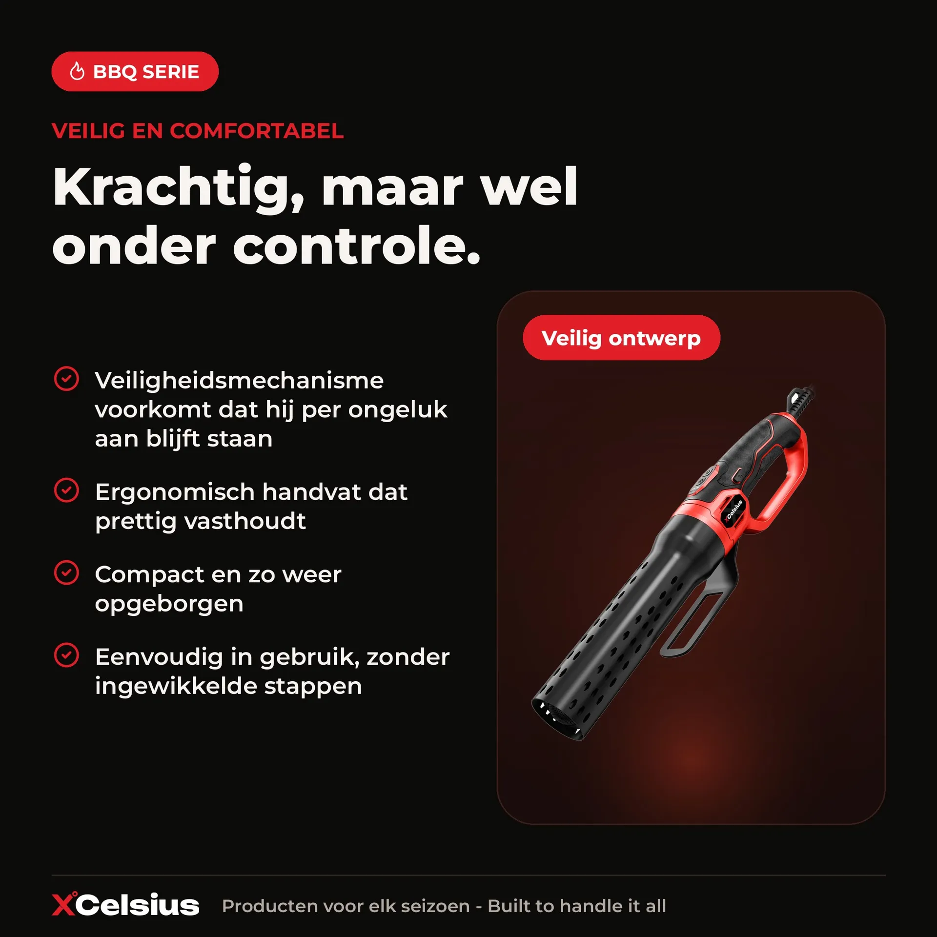 bbq aansteker elektrisch voor kolen en hout