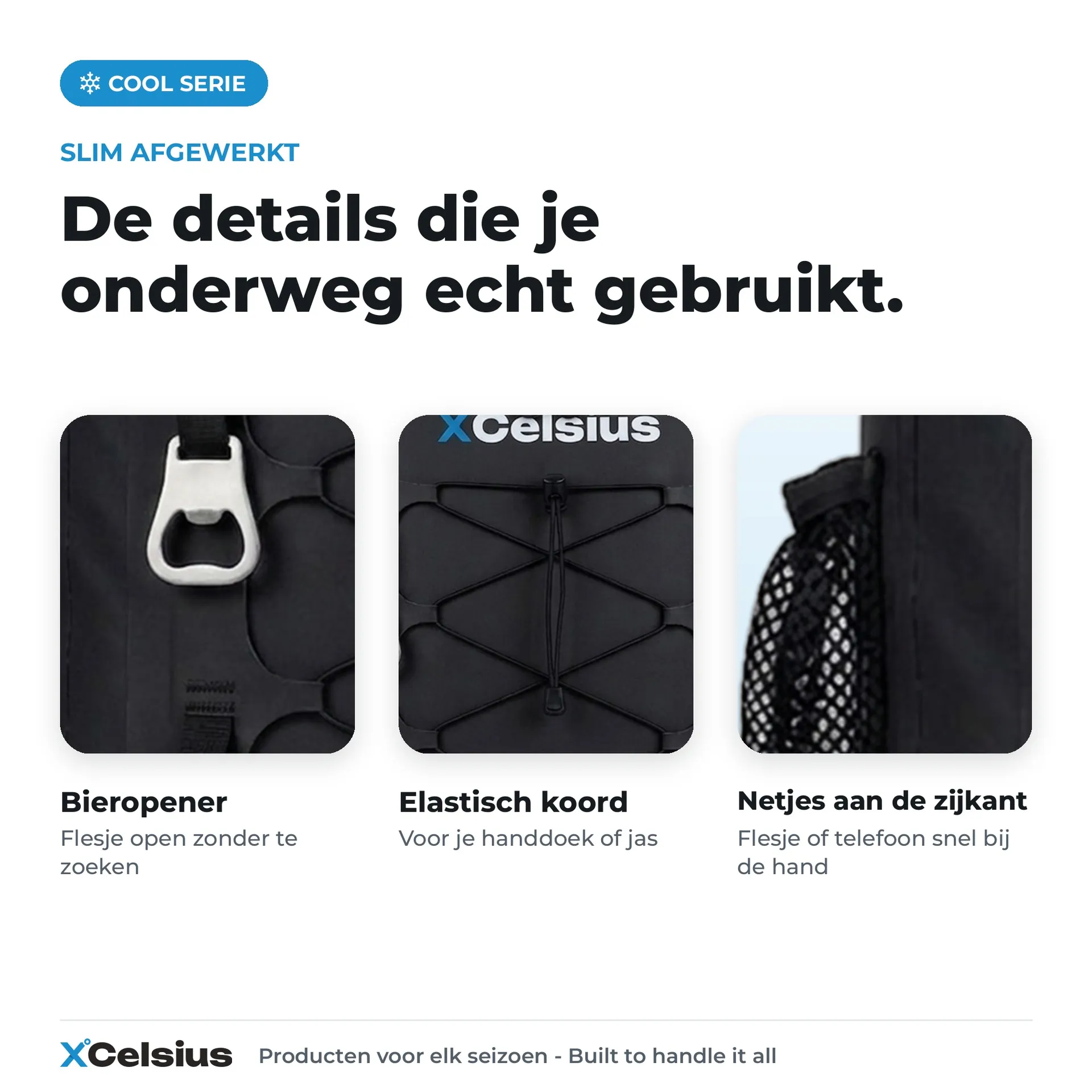 koelrugtas inclusief 2 koelelementen zwart