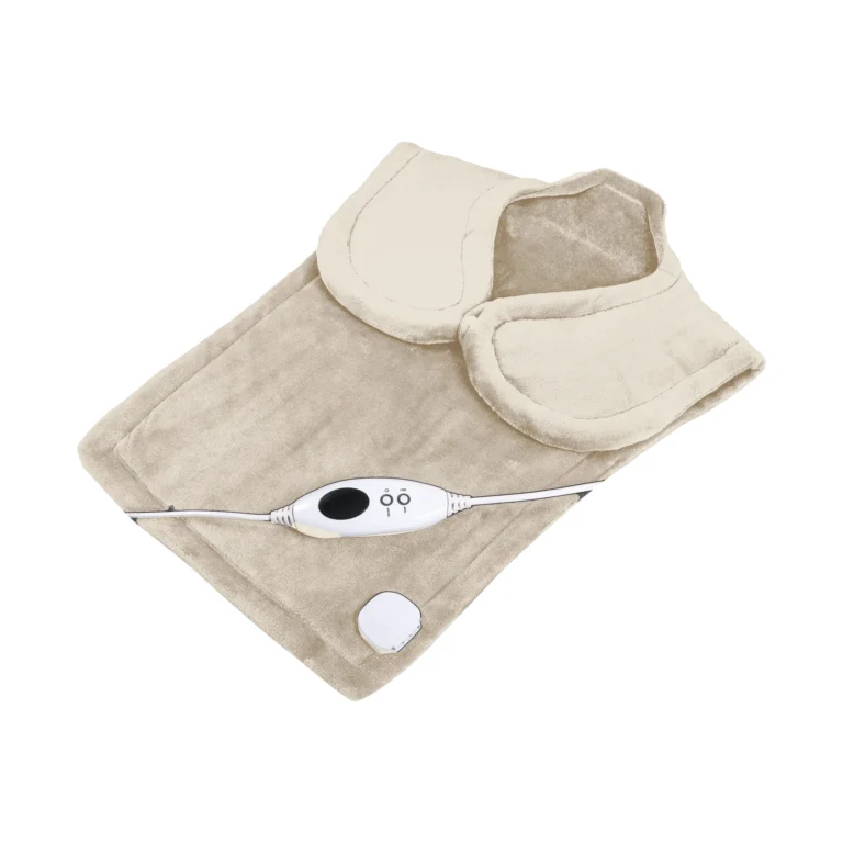 Nek- en schouderwarmer elektrisch beige