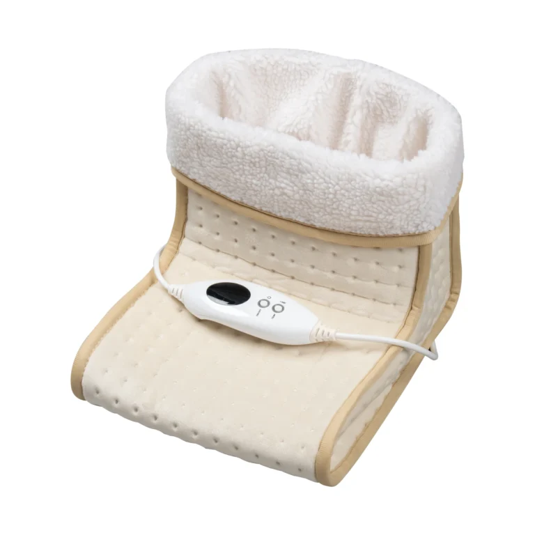 Voetenwarmer elektrisch met fleece voering beige