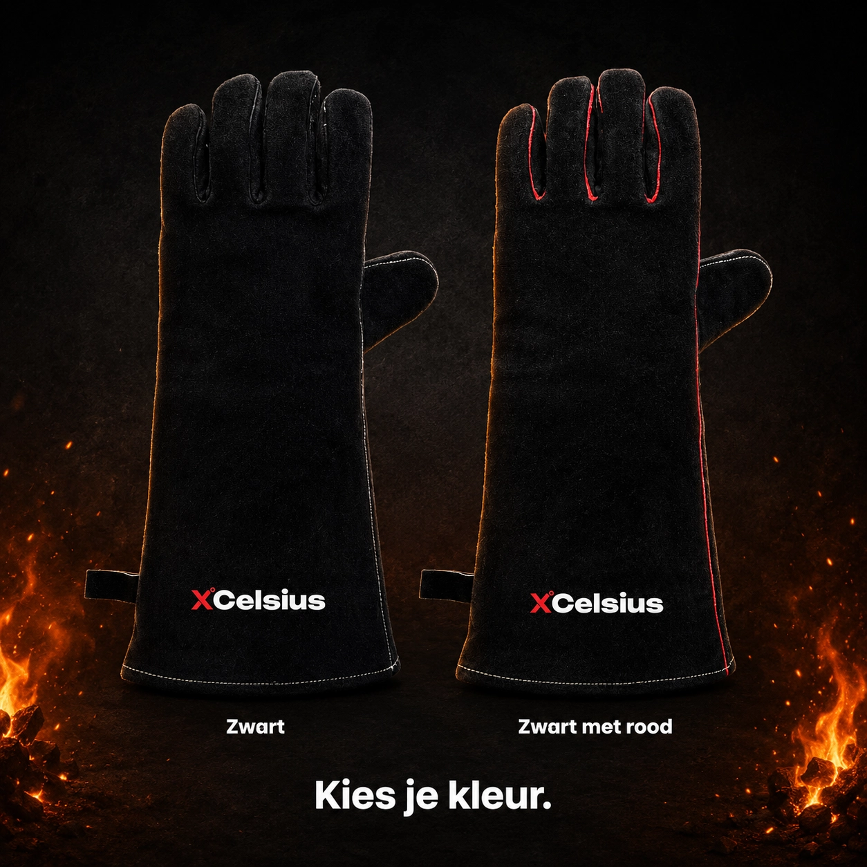 bbq handschoenen en407 gecertificeerd zwart