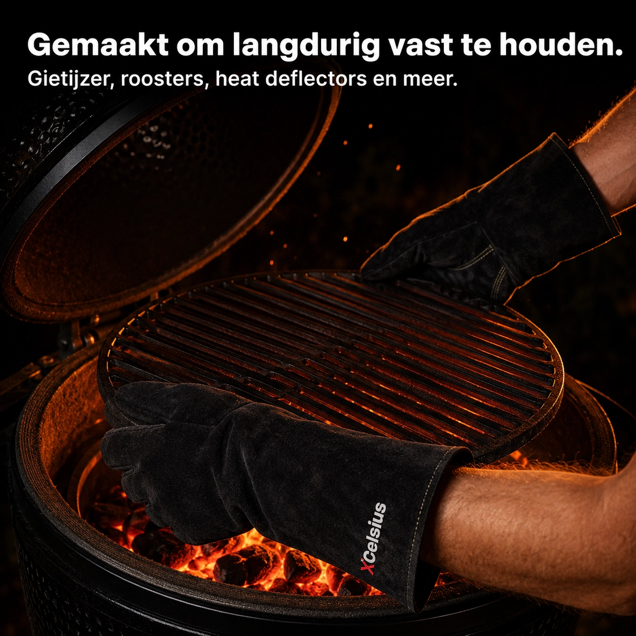 bbq handschoenen en407 gecertificeerd zwart